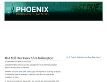 Tablet Screenshot of phoenixbankruptcynews.com